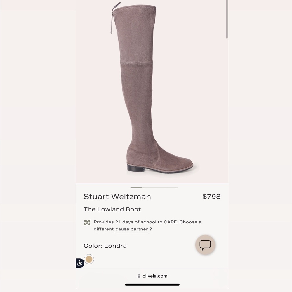 Stuart Weitzman brown lowland boots size 8.5 women’s